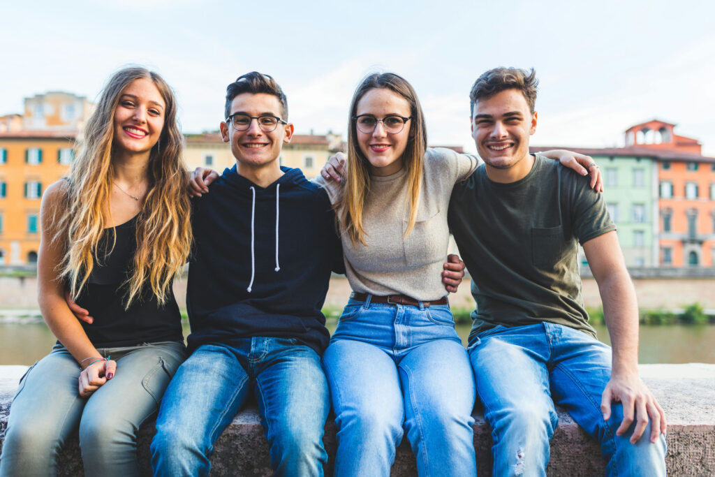 Group of friends supporting a 19-year-old alcoholic during recovery