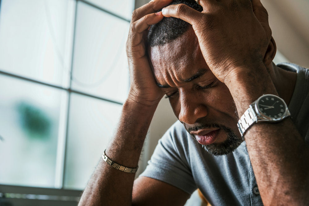 Man with high-functioning depression